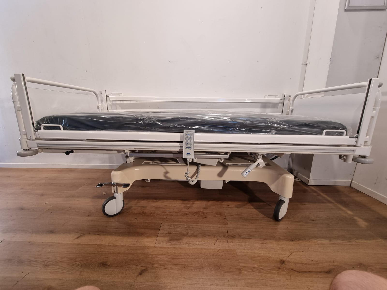 Hospital beds.