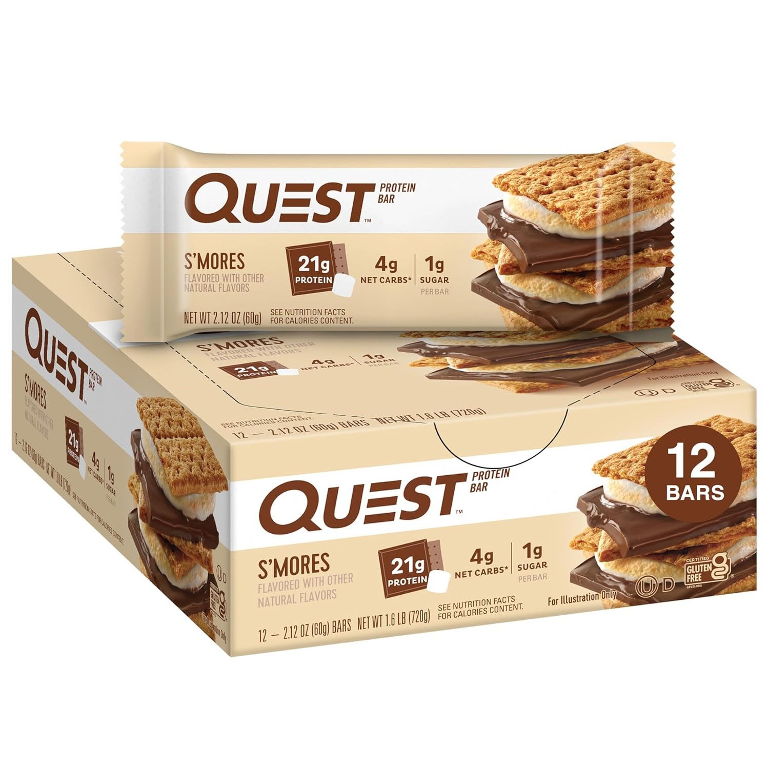 Quest Nutrition 12 Counts Protein Bar.  8683 Boxes.  EXW Los Angeles $11.85 Box.