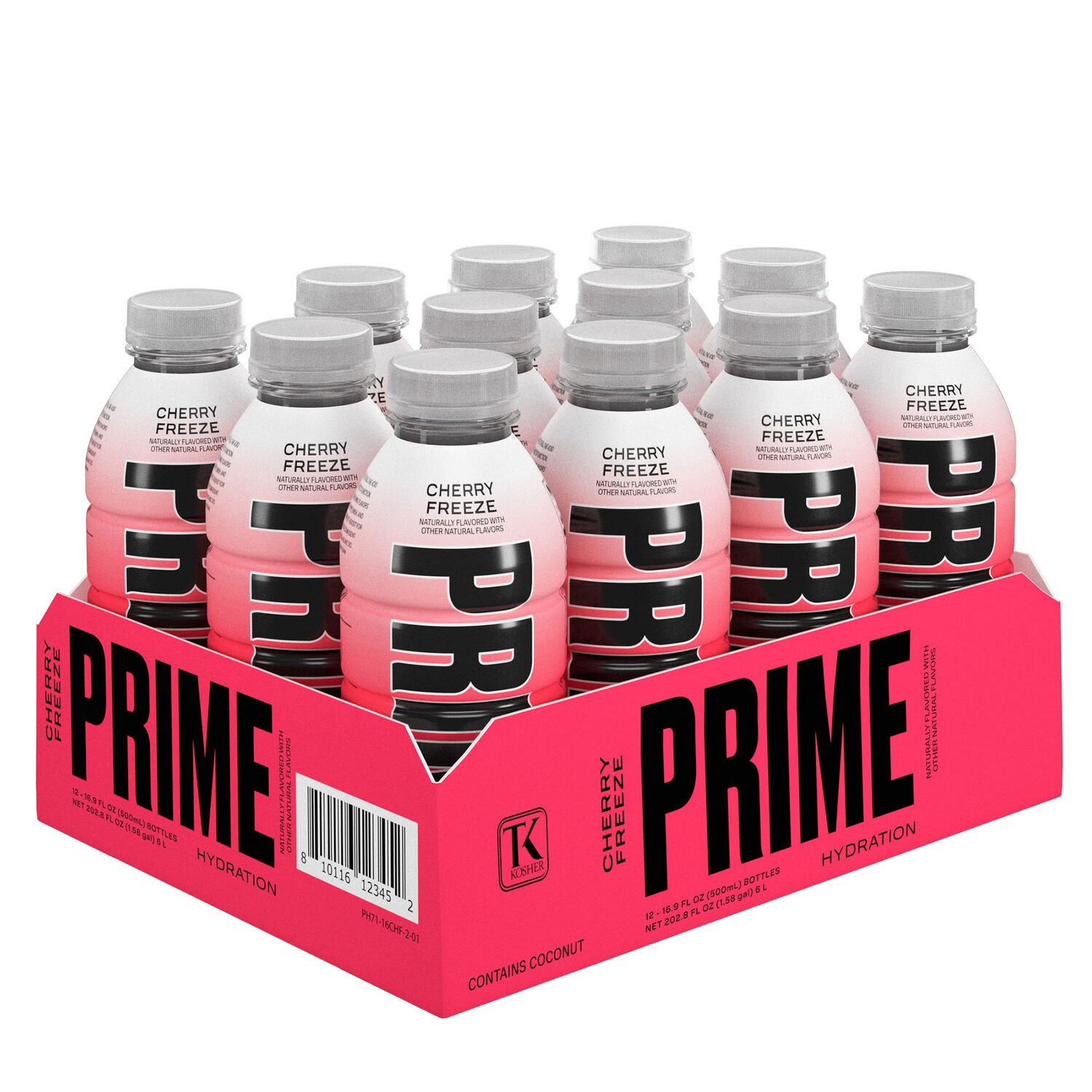 PRIME 16.9oz. 12pk Cherry Freeze Hydration Drink.  4416 Packs.  EXW Los Angeles $9.75/Pack of 12 Bottles.