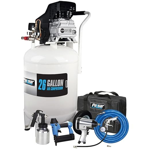 Pulsar 26 Gallon 5.0 HP Oil-Lubricated Air Compressor with Add-on Tool Kit. 416 Units.  EXW Dallas $299.00 Unit.