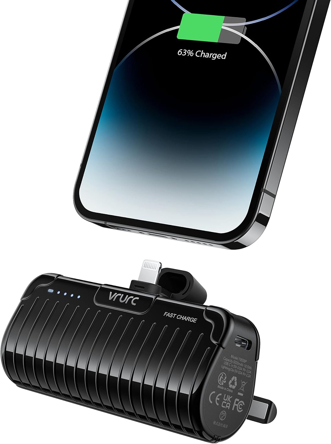 VRURC 5000mAh Mini Portable Charger for iPhone. 2000 Units. EXW Los Angeles $6.95 Unit.