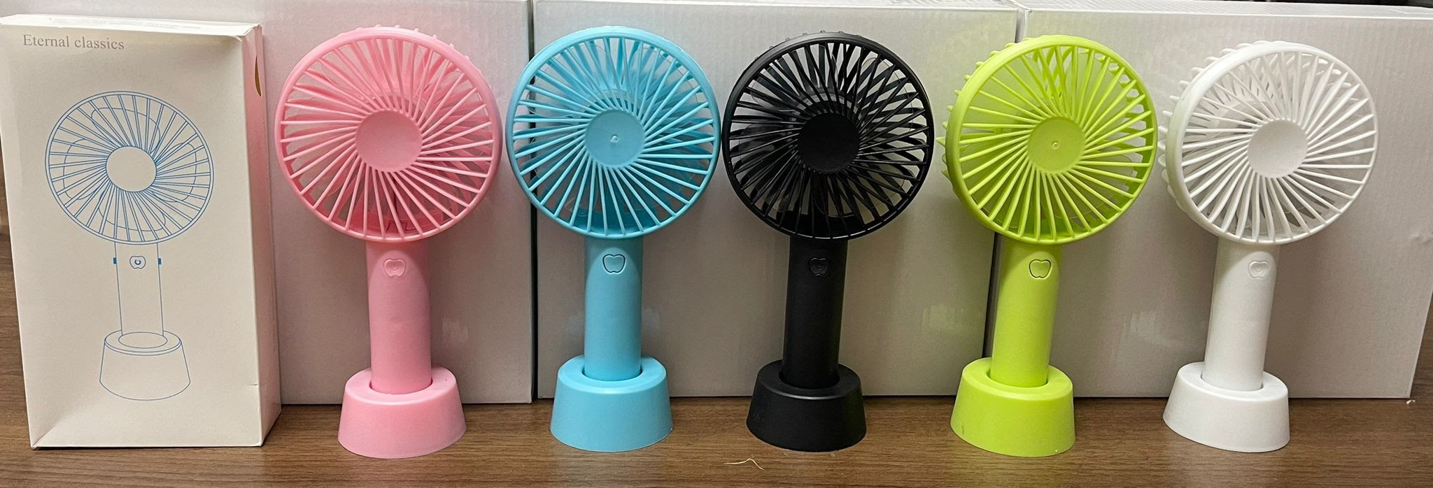Rechargeable 3 Speen Portable Fan 10,000 units.  EXW Los Angeles $2.50 unit.