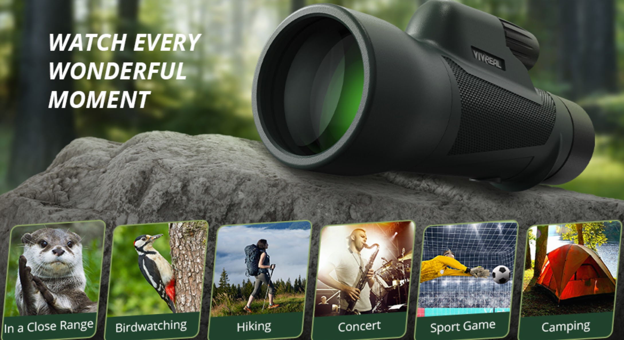 IVREAL Premium Sport Optics Monocular. 1000 Units. EXW Los Angeles $11.95 Unit.
