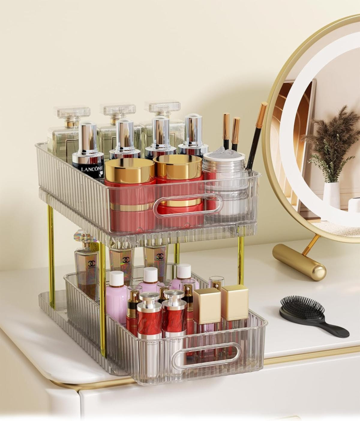 colorsmoon 2-Tier Makeup and Skincare Organizers for Vanity