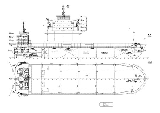 Ref. No. : BNC-SPB-10500-12 (M/V TBN),  SELF PROPELLER DECK BARGE