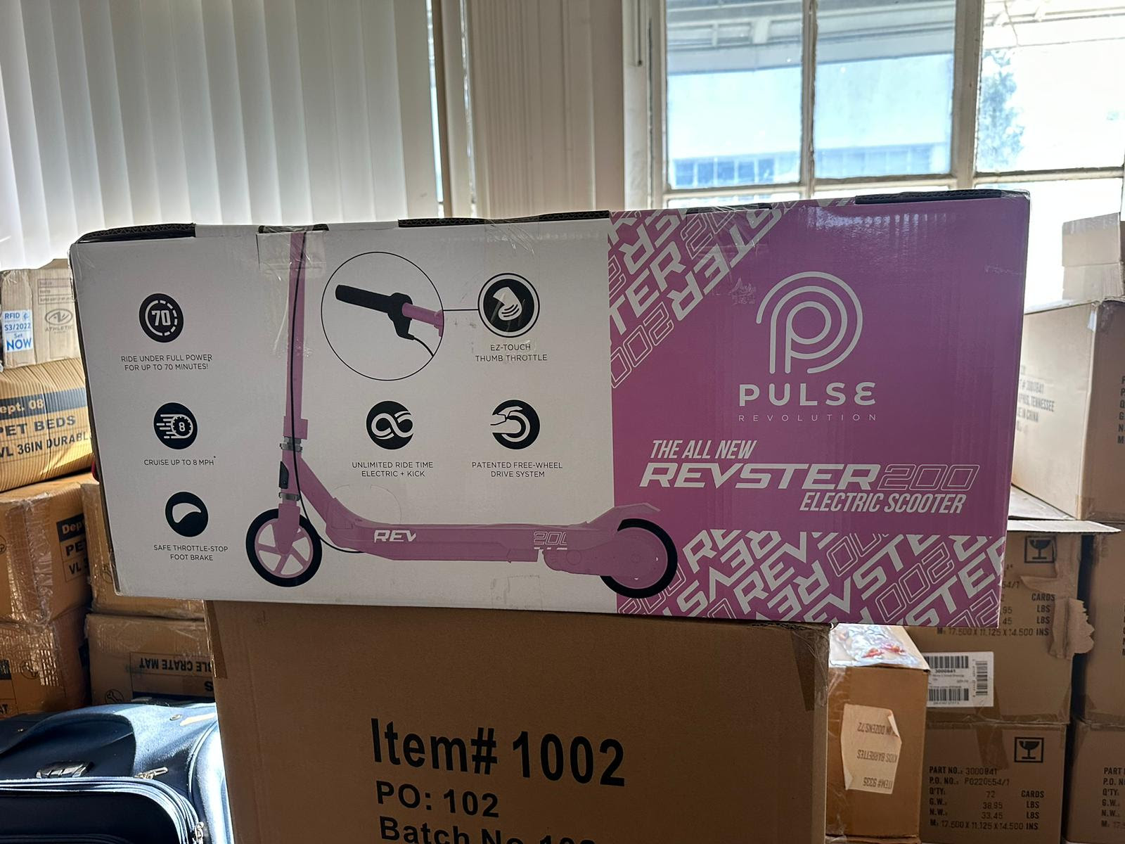 Pulse Kids REVSTER Electric Scooter. 500 Units.  EXW Los Angeles $59.90 Unit. Retail $139.99