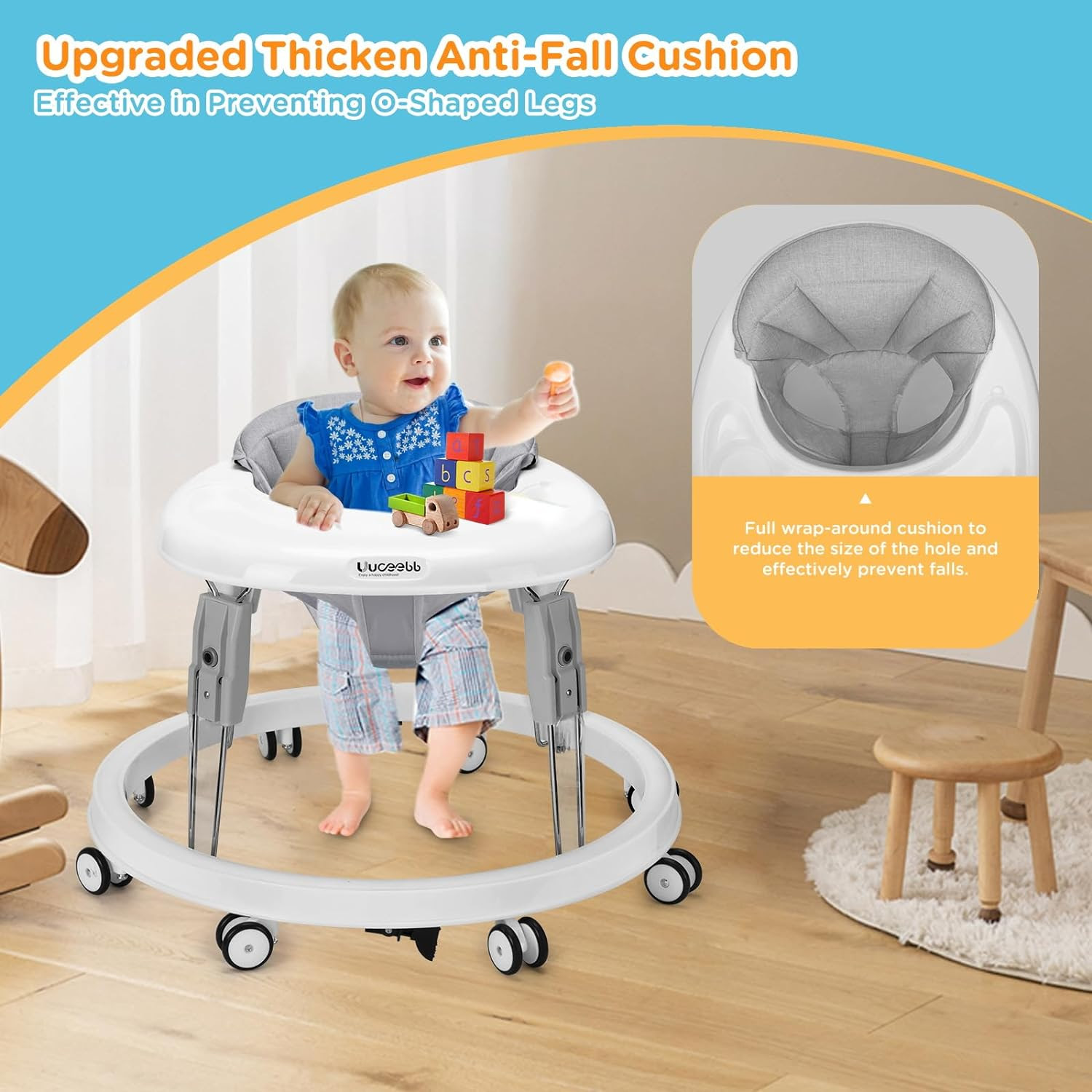 Quocdiog One-Touch Folding Baby Walker. 956 units.  EXW Chicago $11.95 unit. Retail $54.99