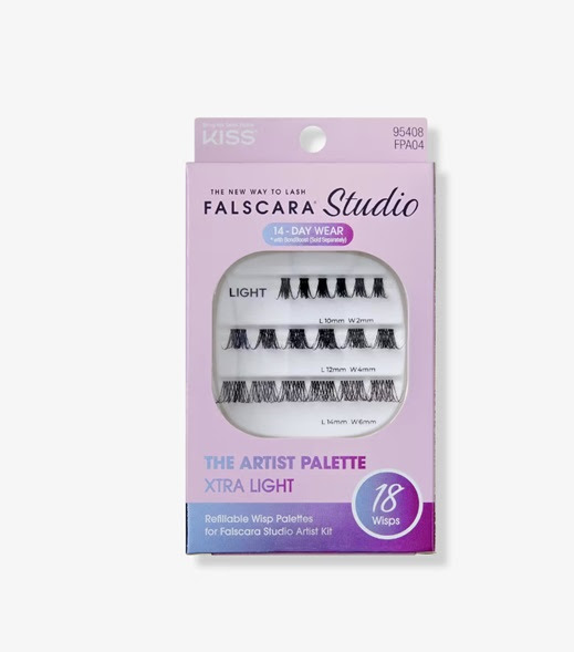 KISS Falscara Studio 18 Count Palette Lash Extension Refill Kit.16,500 Packs.