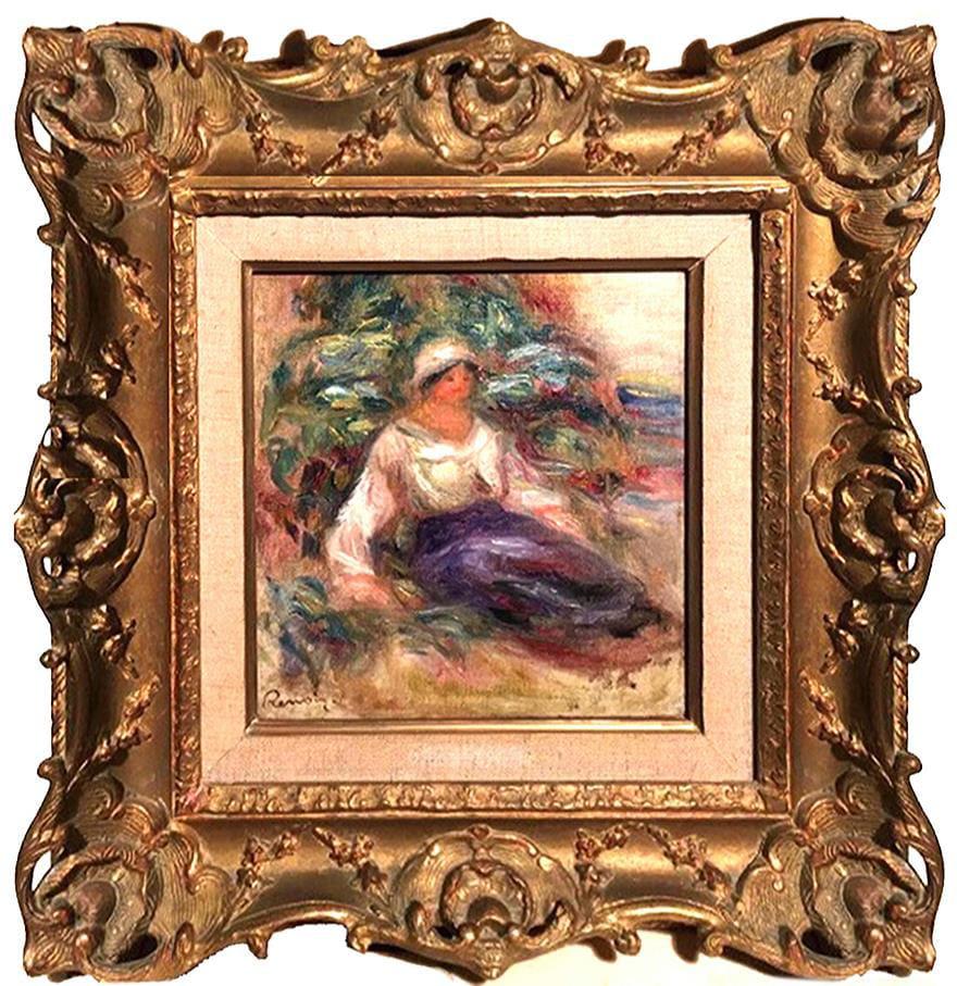 12/03/2025 - ArtWork on Offer - RENOIR, Pierre-Auguste (1841-1919) FEMME ASSISE DANS L’HERBE (WOMAN SITTING IN THE GRASS)