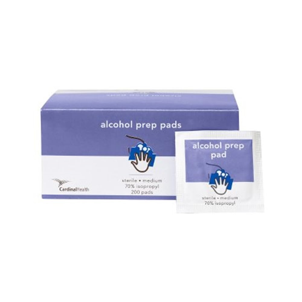 Cardinal Health 4000 Pads Individually Packaged 70% Isopropyl Alcohol Prep Pad. 1726 Cases. 