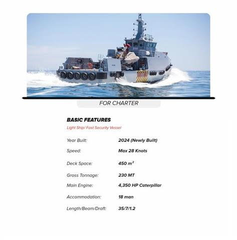 2024 Newly Built Fast Support Intervention Vessel