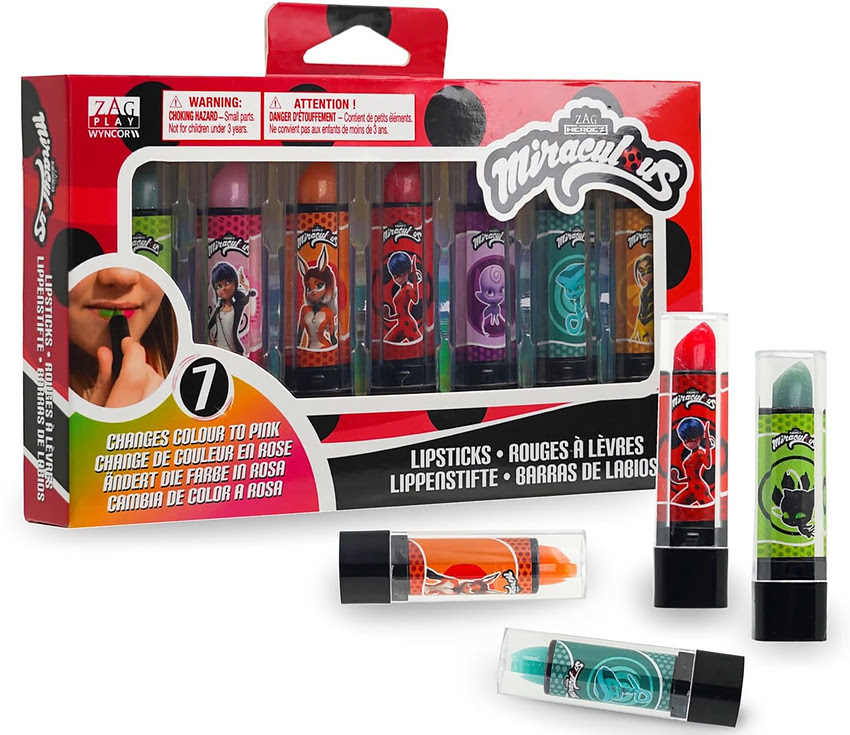 7 PIECE LIPSTICK SET BY MIRACULOUS