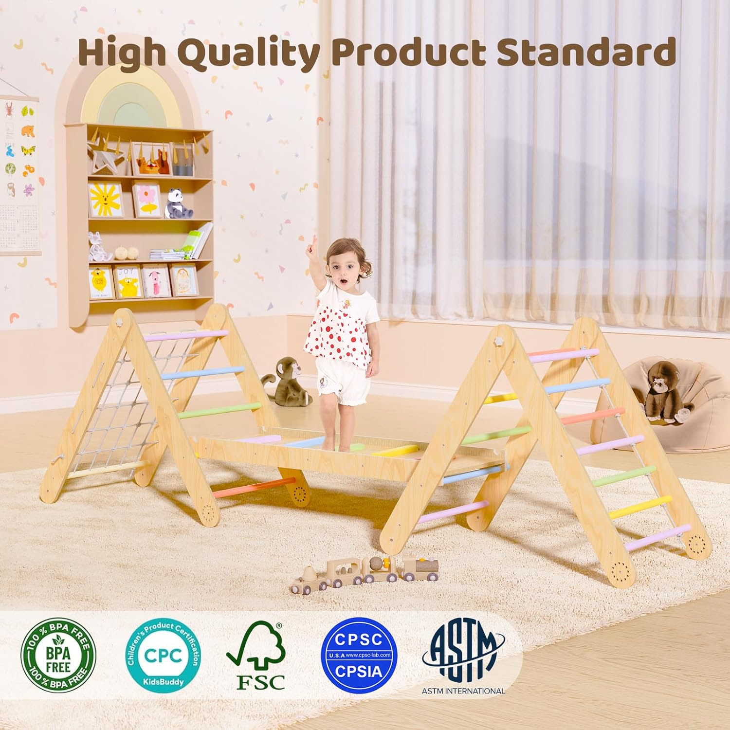 KICKDUCK 7-in-1 Indoor Foldable Toddler Climbing Toys. 200 Sets.  EXW New Jersey $50.00 Set. Retail $139.99