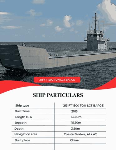 2013 Built Landing Craft Tank Barge