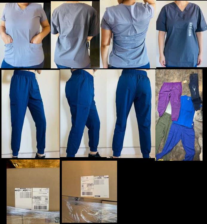 MORE SCRUBS- 199,093 UNITS -F.O.B.  CA USA