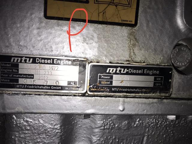 Do you have 16V 2000 M72 -2NOS , 16V 396 TE74L -2000KW , 2000 RPM ? 