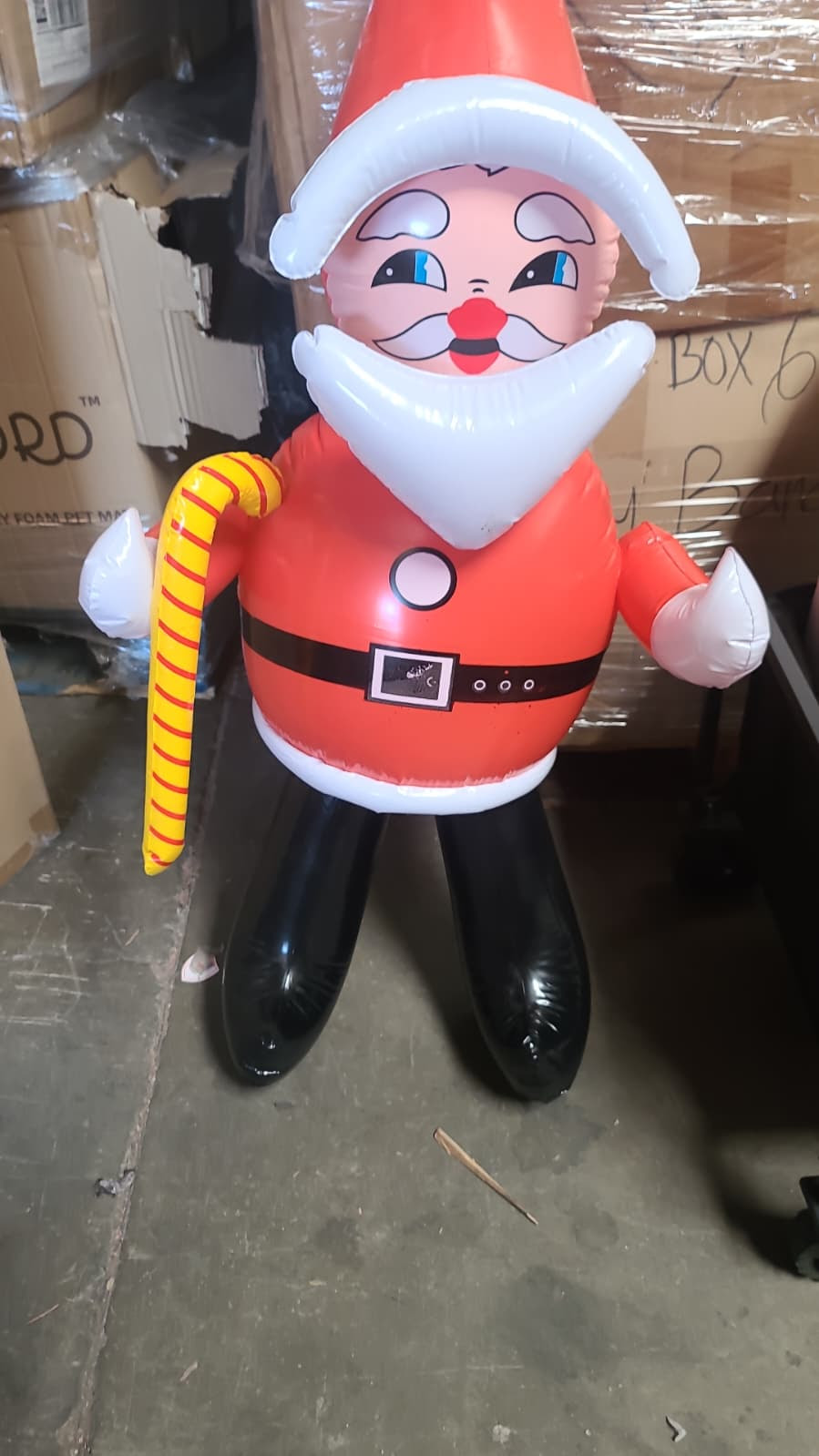Inflatable Christmas Santa  with Candy Cane.  1200 Units. EXW Los Angeles $3.95 Unit.