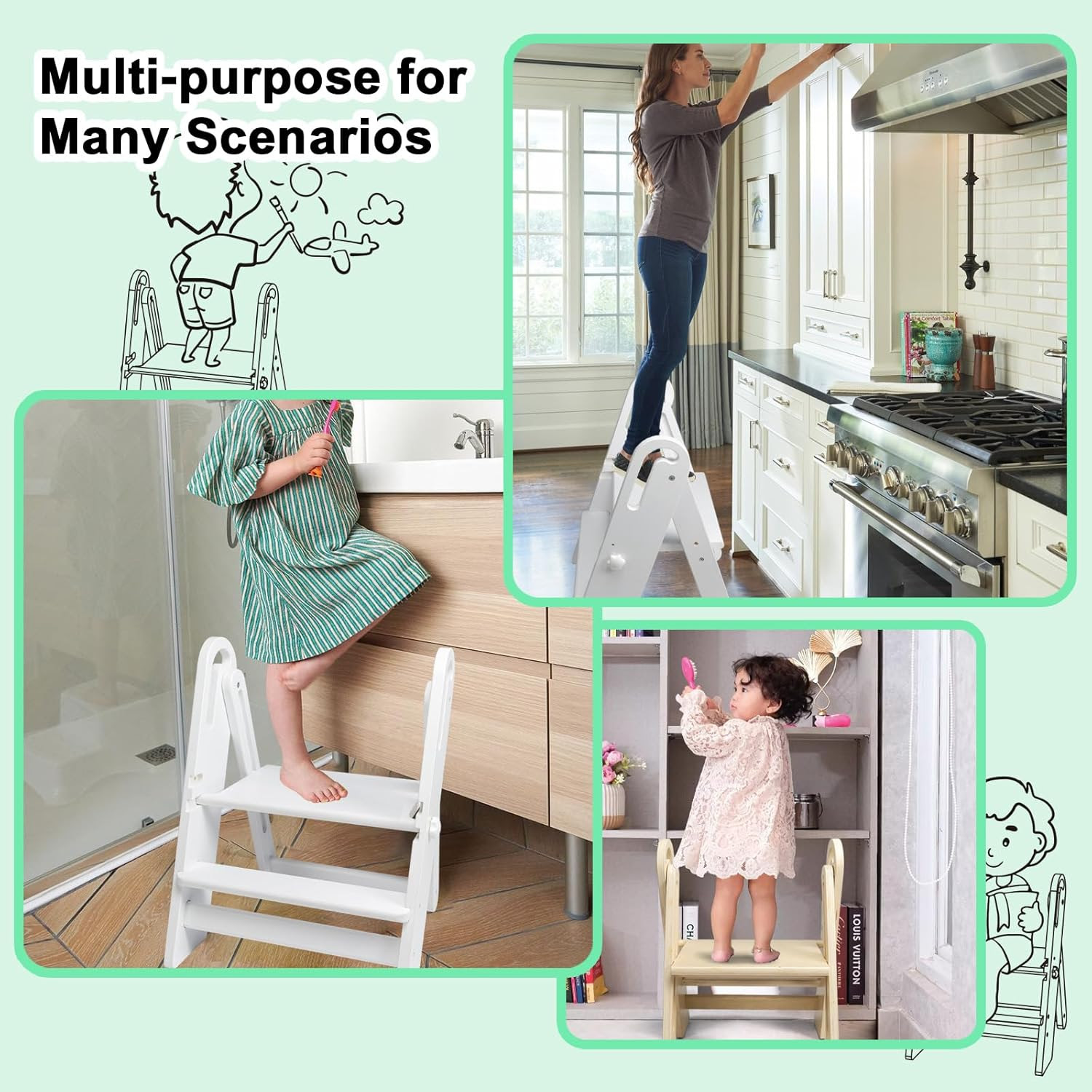 Adjustable Kids Step Stool. 10,000 units. EXW Los Angeles $7.95 Unit. Retail $49.99