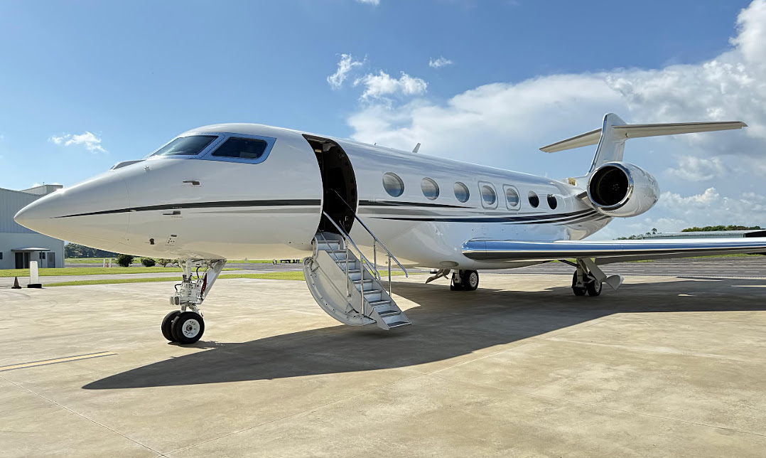 Aircraft undergoing 60-month inspection @ Gulfstream