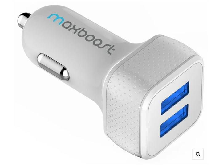 MAXBOOST Dual-Port USB Car Charger. 5200 Units. EXW Los Angeles $2.50 Unit. Retail $12.99