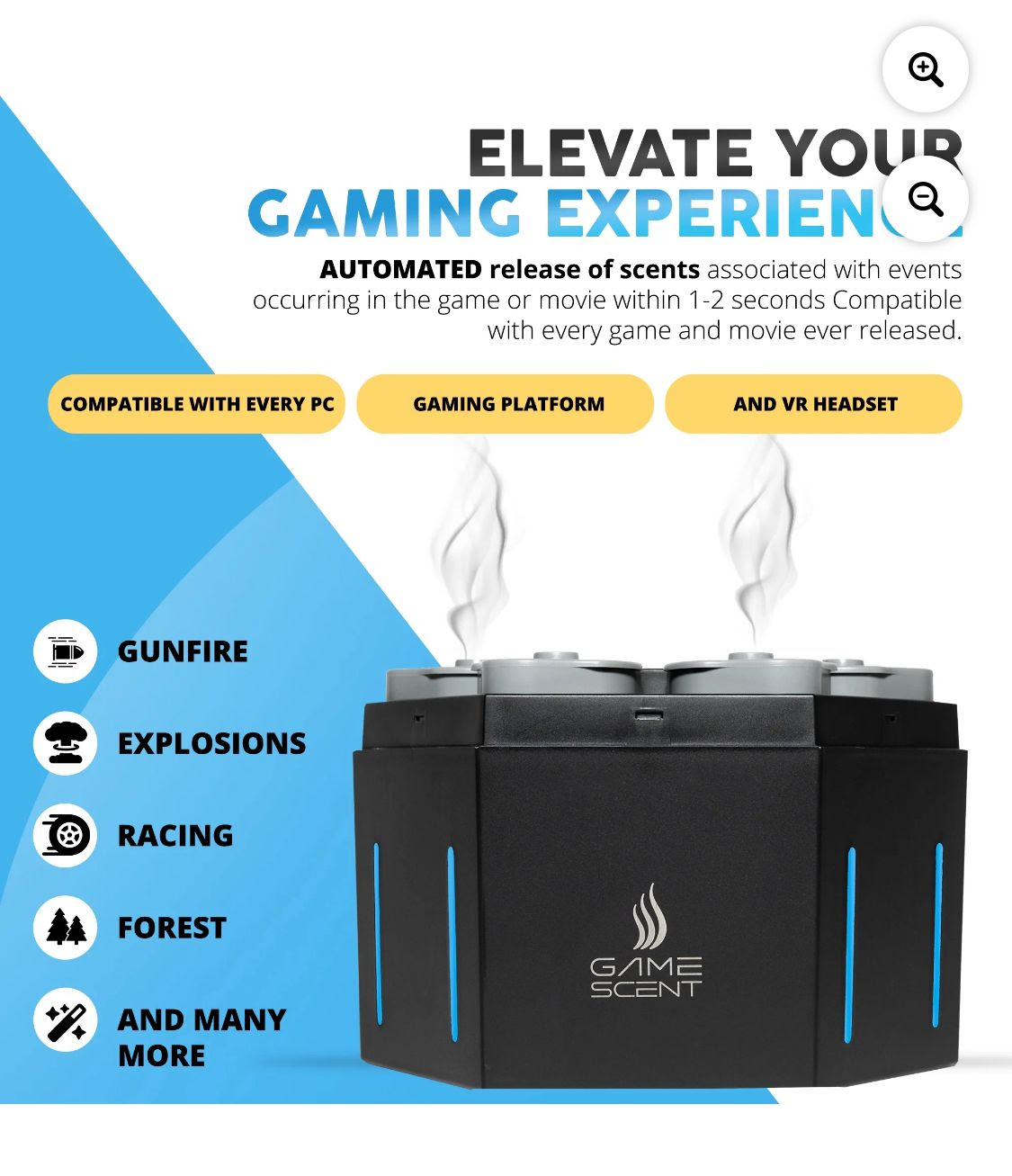 GameScent Automated Gaming Scent Atomizer.  900 Units. EXW Los Angeles $55.00 Unit.  Retail $193.97