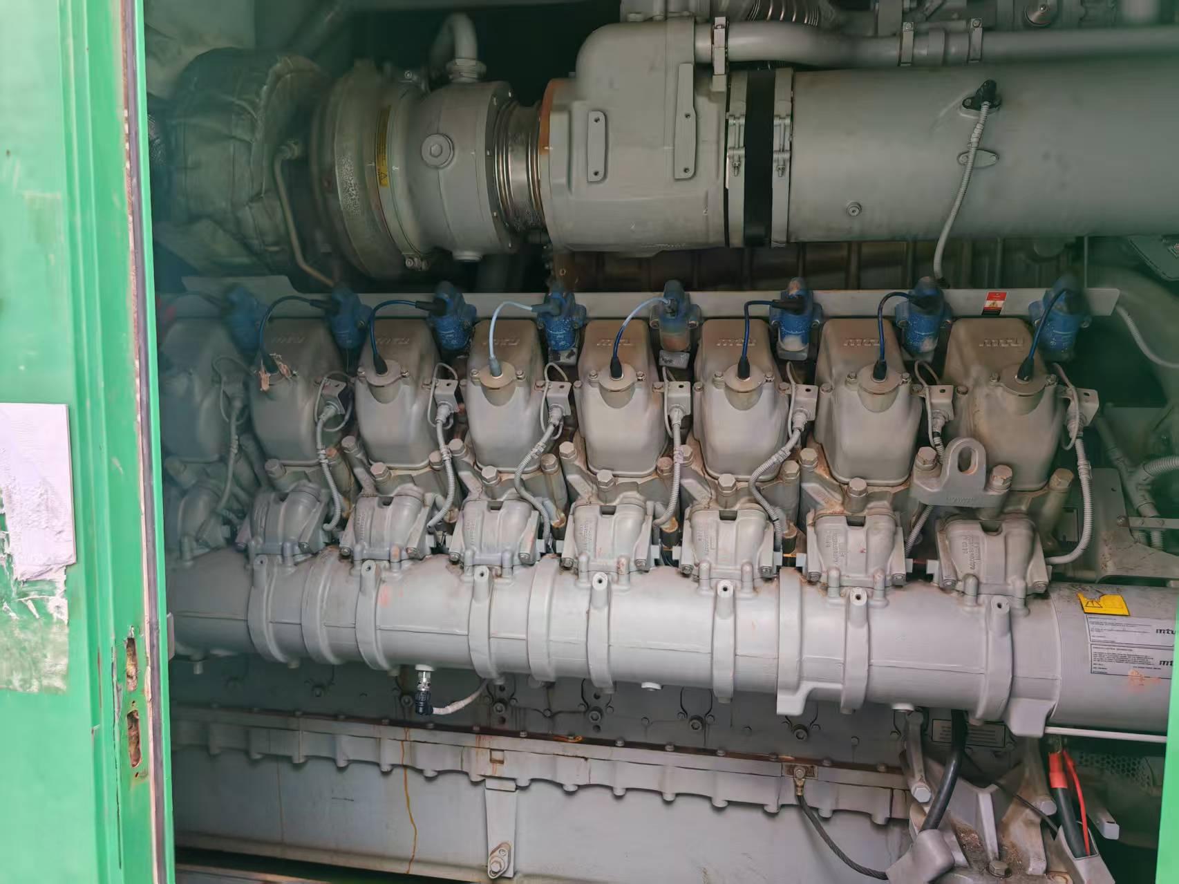 mtu 20v4000L32F, year:2019, output:2mw, Voltage:10.5kv, Frequency:50hz, hours:18000, Fuel:NG, Qt:3pcs