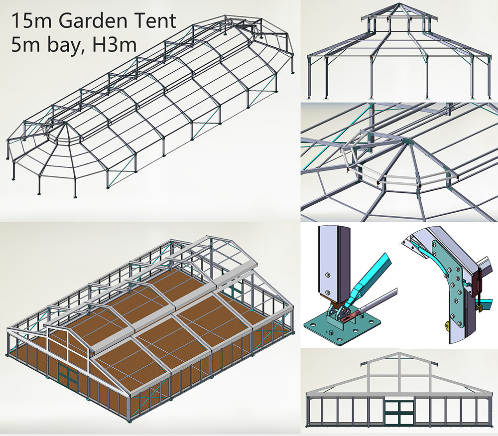 We are direct to one of Chinas leading  manufactory of the aluminum structure tent.