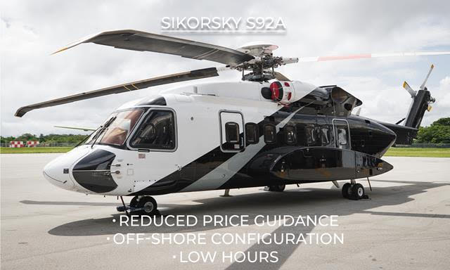 Sikorsky S92A for Sale - Reduced Price, Low Hours