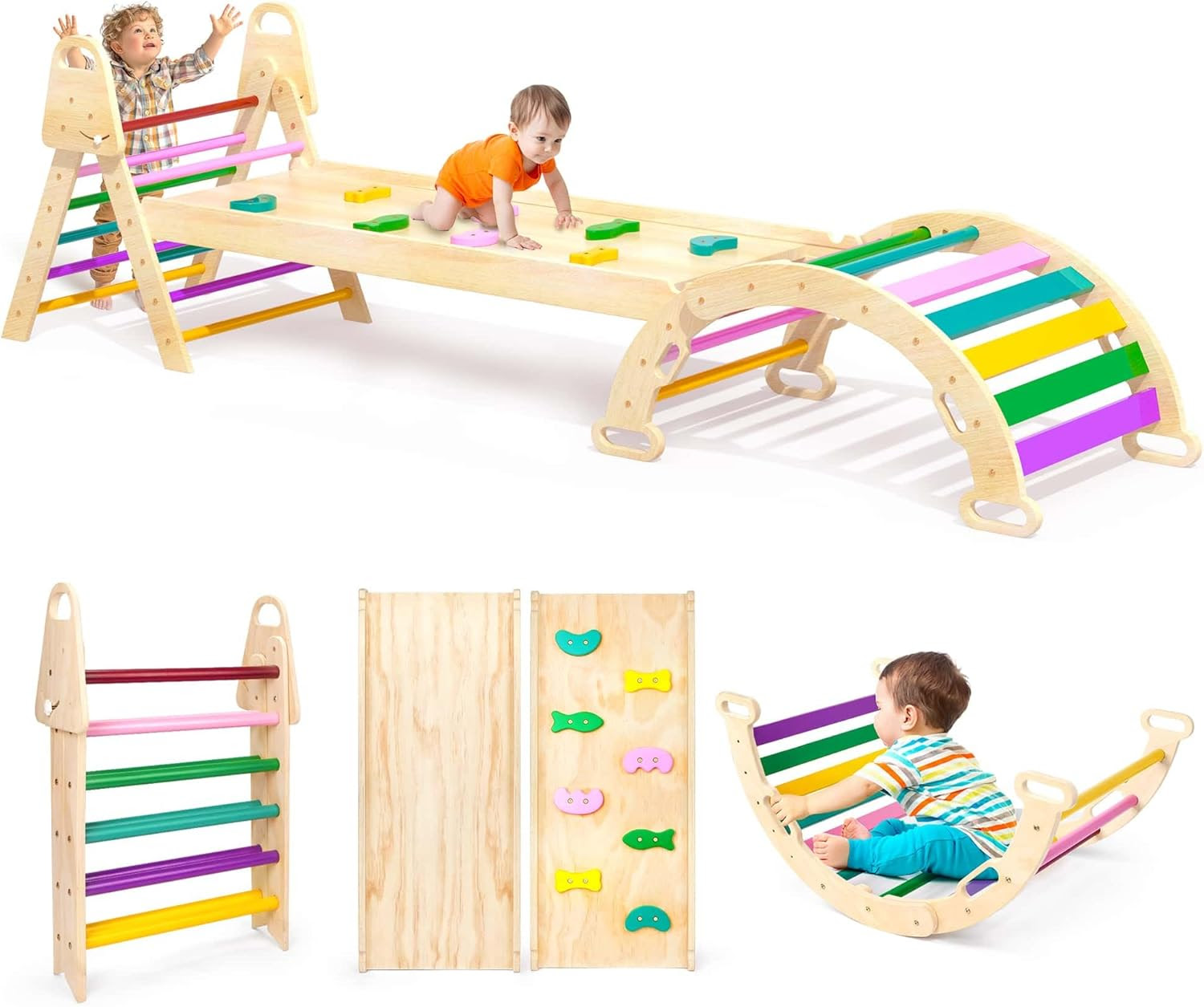 7 in1 Foldable Extra Large Pikler Triangle Indoor Climbing Toy Set. 2500 Units. EXW Los Angeles $35.00 Unit. Retail $179.00