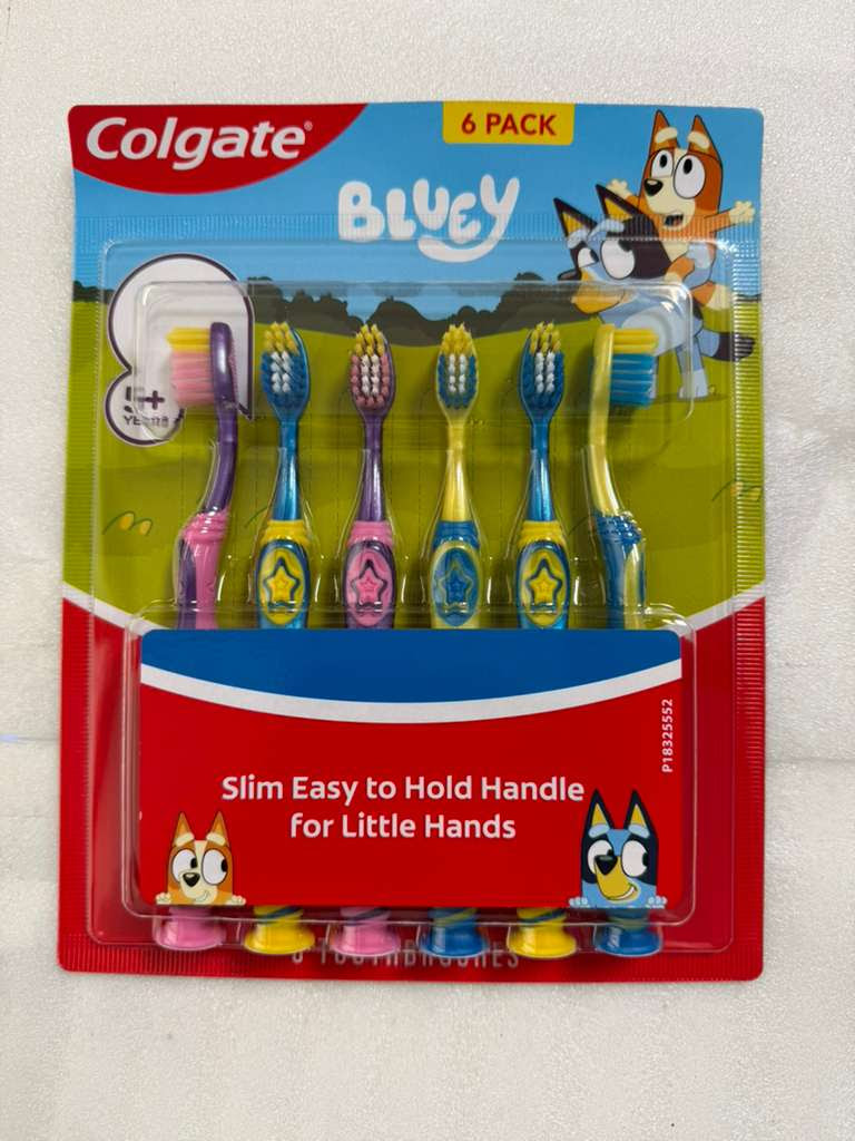 Colgate Kids 6 Count Bluey Toothbrush. 1040 Packs. EXW Ca USA $5.95 Pack. Retail $19.99