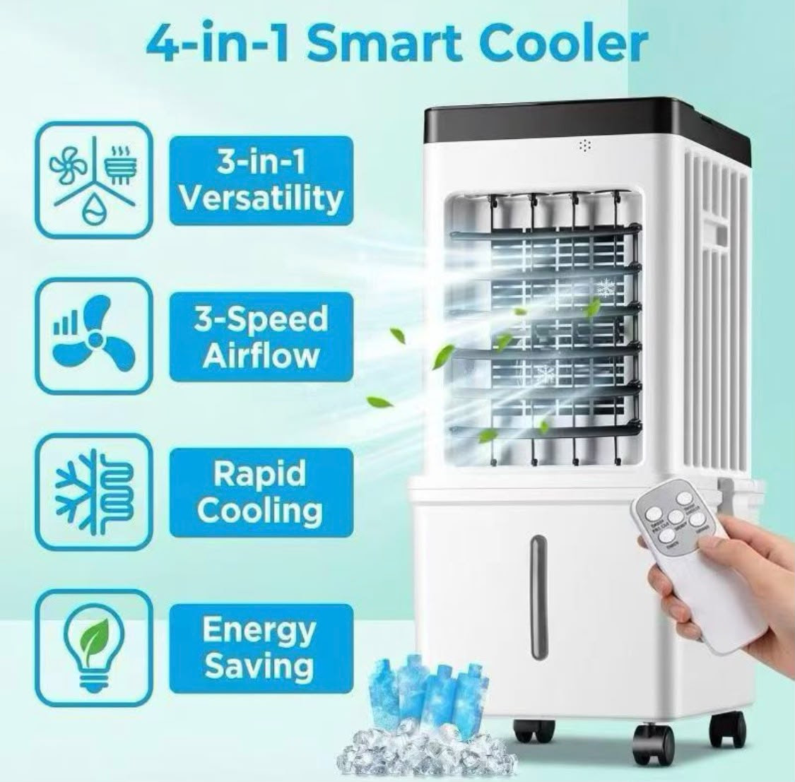 Portable 4 in 1 Samrt Evaporative Air cooler. 1500 Units.  EXW Los Angeles $25.00 Unit,