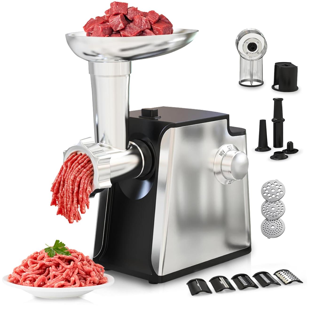 Electric Meat Grinder & 4-In-1 Vegetable Shredder With 3 Slice. 1370 Units. EXW Los Angeles $ 45.00 Unit. Retail $129.99