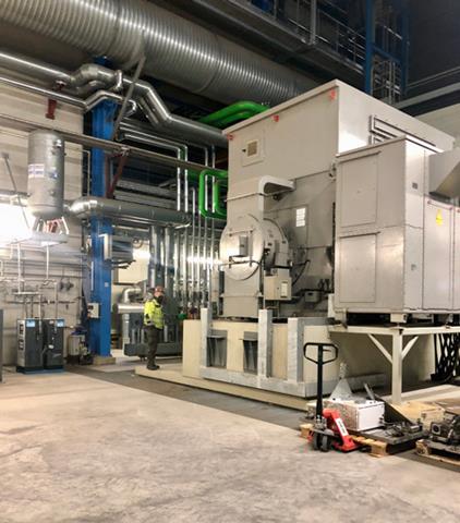 Used Gas turbine SIEMENS SGT-800 with capacity 47 MW/h