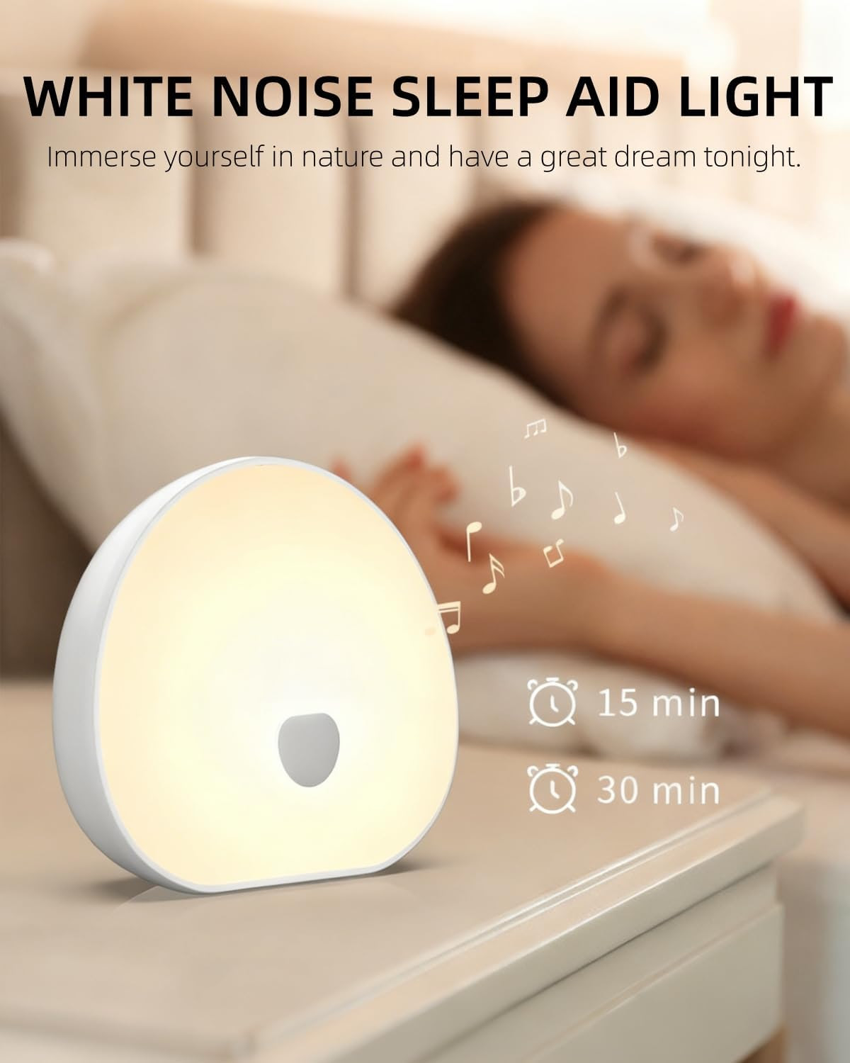 Portable White Noise Sleep Machine with Night Light. 1428 Units. EXW New York $9.95 Unit. Retail $69.99