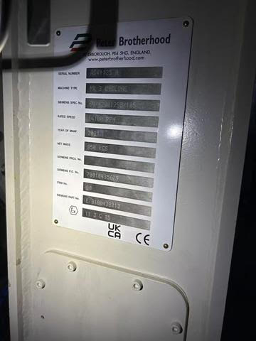 Wanted   High-Speed Cyclone / Gas Blower Assembly for SGT-400 Package (as per below nameplate)