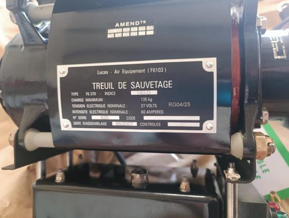 We have the attached Goodrich hoist for AS350 B3e (H125), in excellent condition, fully overhauled and available immediately for sale.