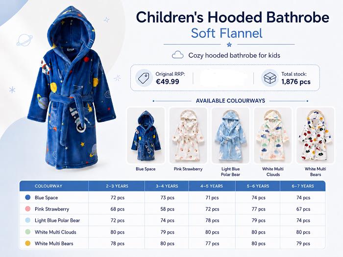 Childrens dressing gowns Europe /UK