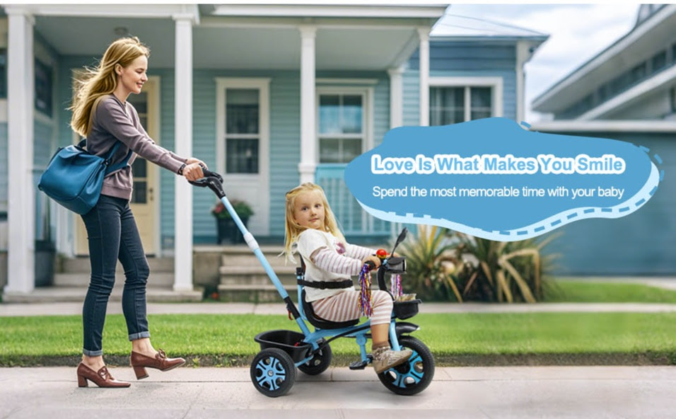2 in 1 Toddler Tricycle with Adjustable Parent Push Handle.  350 Units. EXW Los Angeles $26.00 Unit.